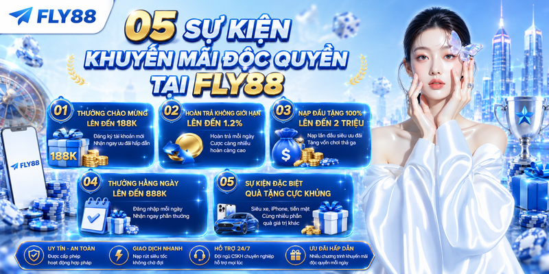05 sự kiện khuyến mãi độc quyền tại Fly88